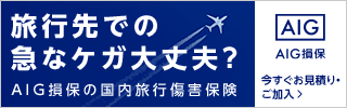 AIG損保の国内旅行傷害保険